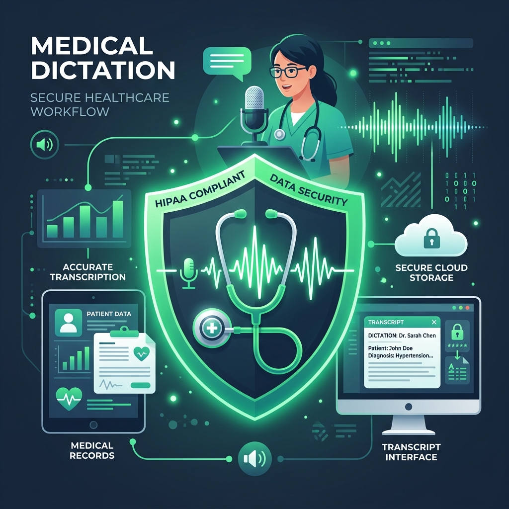 Medical Dictation Mockup